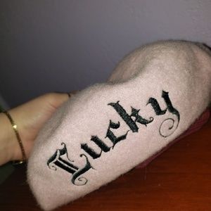Pink beret from Urban Outfitters